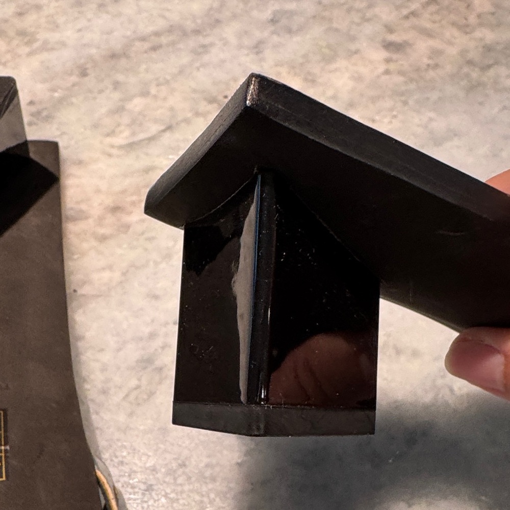 Tory Burch Black Slide Sandals with Silver Straps - Picture 3 of 6